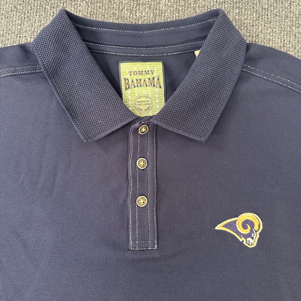 Tommy Bahama Men's NFL Rams Emfielder IslandZone Polo Shirt Vintage Logo XXL